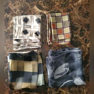 4 Women's Silky Sheer Scarves Scarf Wrap